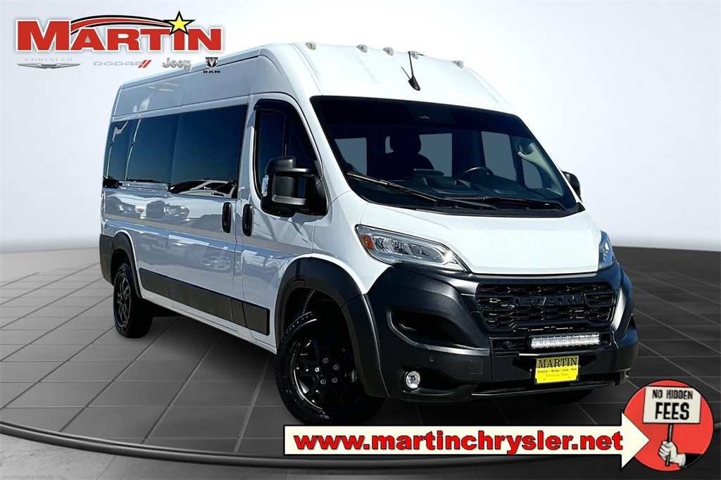 2024 Ram ProMaster 2500 Window Van High Roof White at Classic Elite Chevrolet Hwy 6