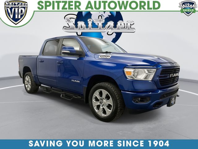 Blue Streak Pearlcoat 2019 RAM 1500 Pickup Truck Four-Wheel Drive 8-Speed Automatic