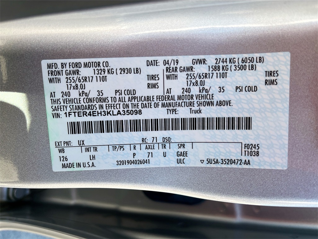 2019 Ford Ranger XLT Silver at Bayshore Chrysler Jeep Dodge Ram