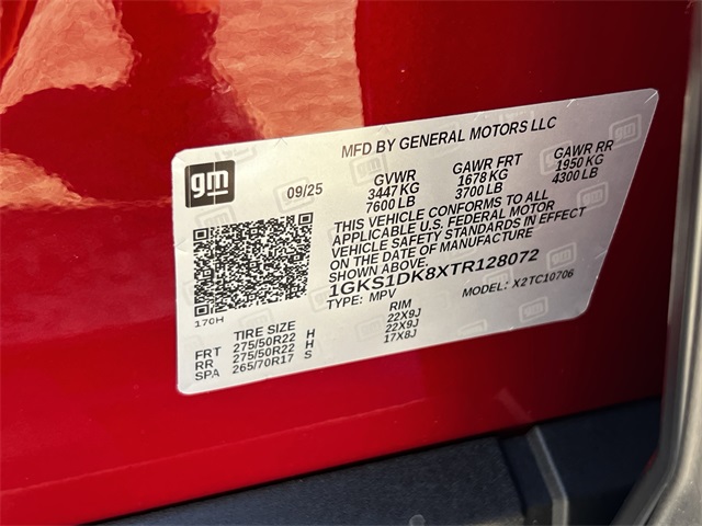 2026 GMC Yukon Denali Red at Emmons Autoplex