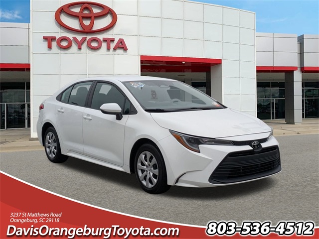 2024 Toyota Corolla LE White at Stokes Volkswagen