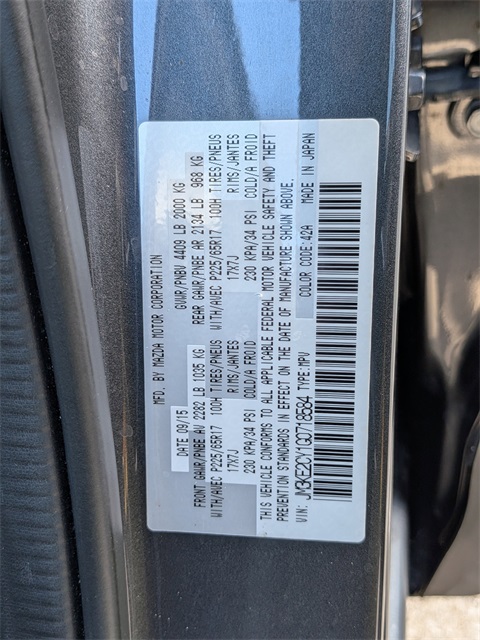 2016 Mazda CX-5 Touring Gray at Parkway Family Mazda