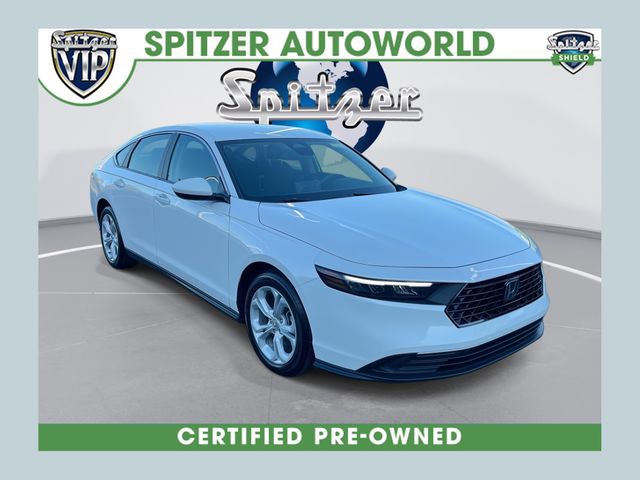 Platinum White Pearl 2025 Honda Accord Sedan Front-Wheel Drive Continuously Variable Transmission