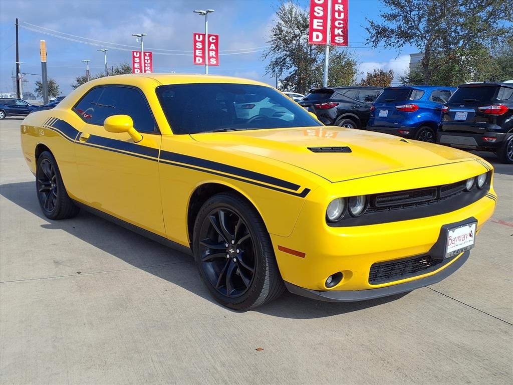2018 Dodge Challenger SXT Yellow at Bayshore Chrysler Jeep Dodge Ram