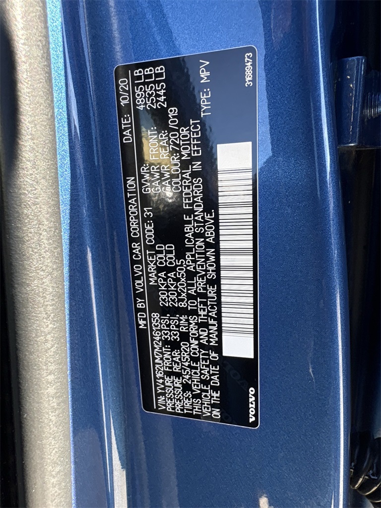 2021 Volvo XC40 R-Design Blue at DeMontrond Automotive Group