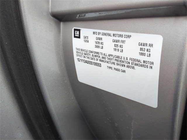 2005 Chevrolet Corvette Base for sale at PATRIOT CHEVROLET OF LIMERICK