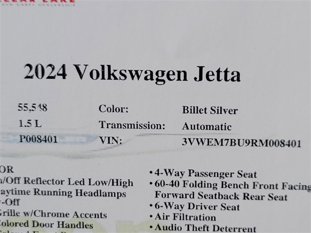 2024 Volkswagen Jetta 1.5T SE Silver at Classic Elite Chevrolet Hwy 6
