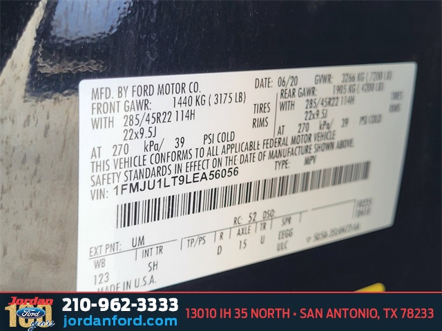 Used Car 2020 Ford Expedition  Platinum For Sale Under $35,000 In San Antonio, Texas