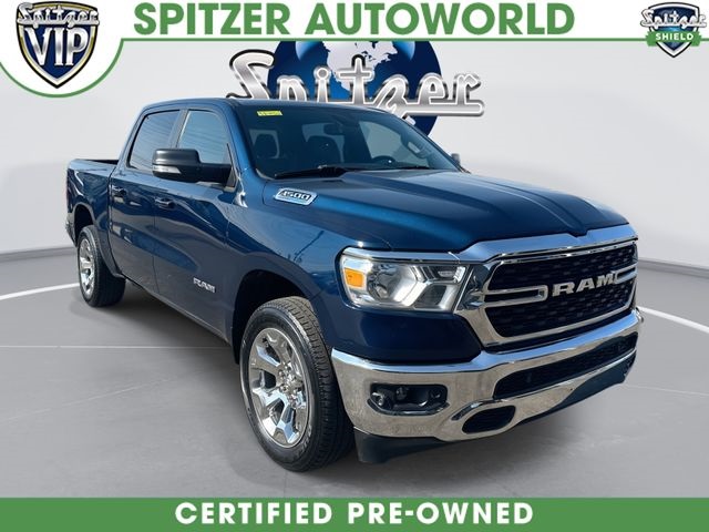 Patriot Blue Pearlcoat 2022 RAM 1500 Pickup Truck Four-Wheel Drive 8-Speed Automatic