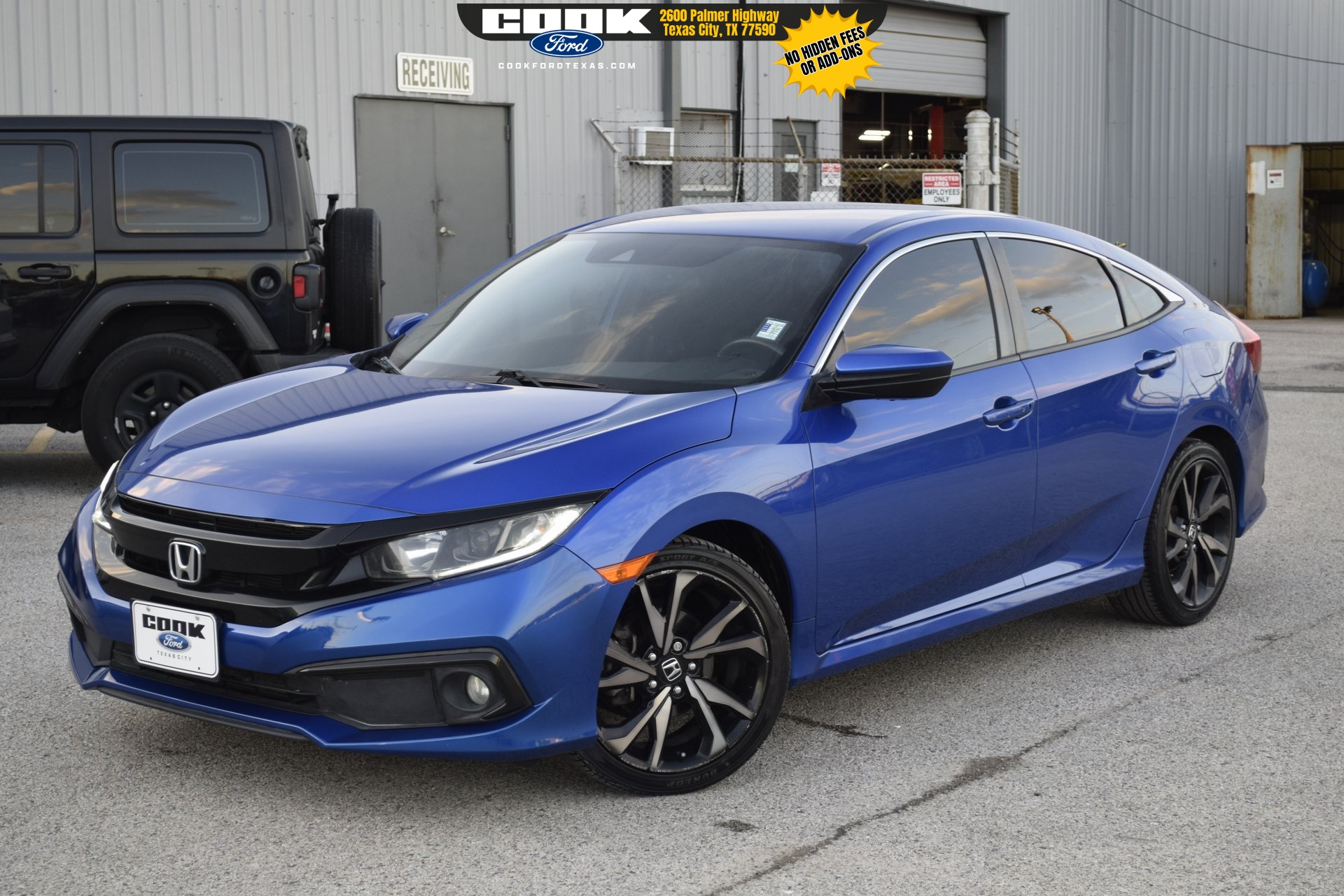 2021 Honda Civic Sport Blue at Emmons Autoplex