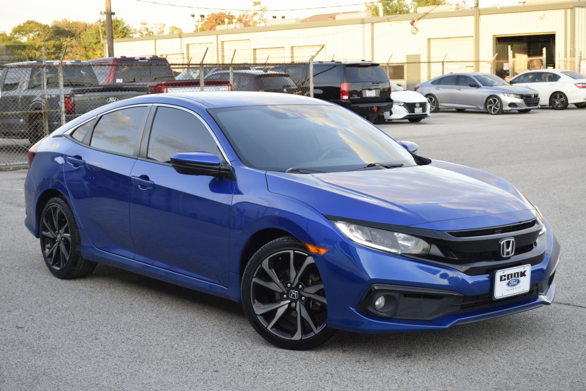 2021 Honda Civic Sport Blue at Emmons Autoplex