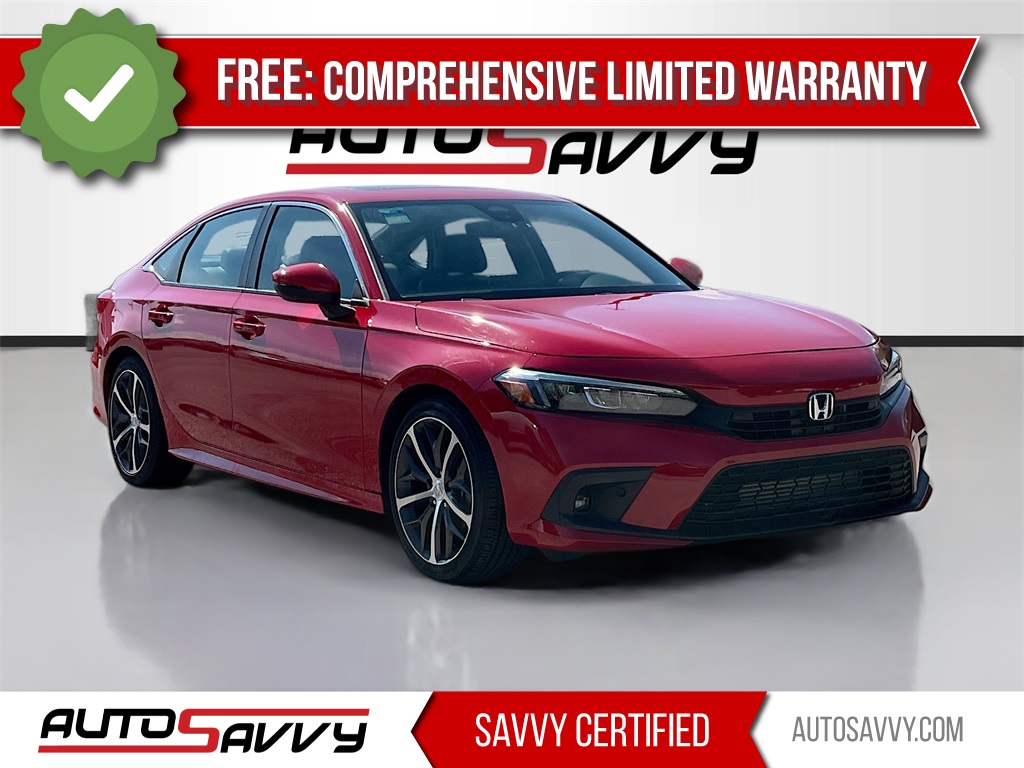 2024 Honda Civic Touring Red at South Houston Nissan