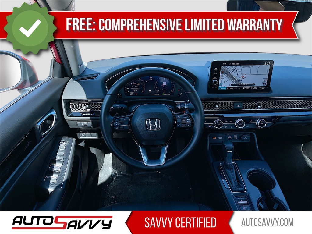 2024 Honda Civic Touring Red at South Houston Nissan