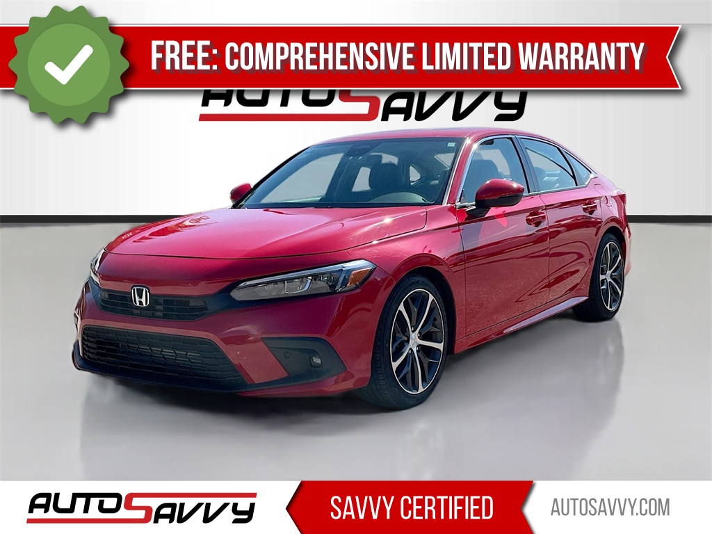 2024 Honda Civic Touring Red at South Houston Nissan