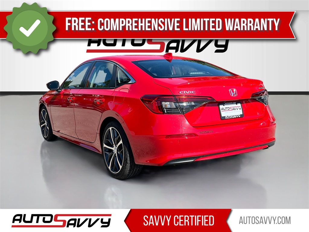 2024 Honda Civic Touring Red at South Houston Nissan