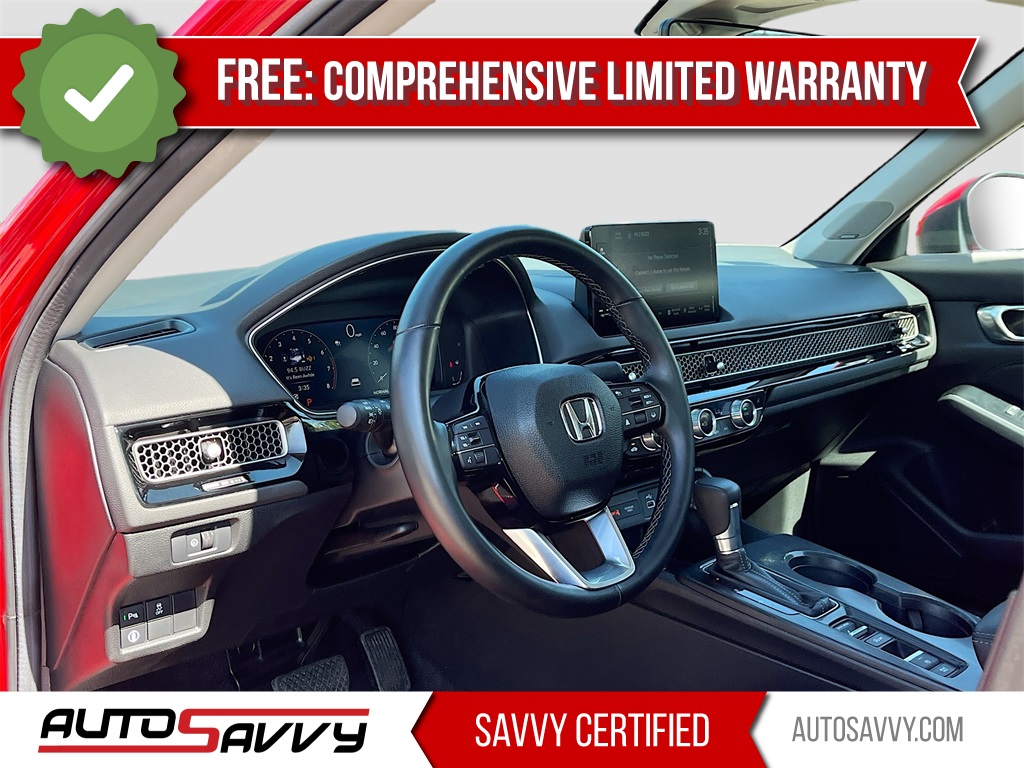 2024 Honda Civic Touring Red at South Houston Nissan