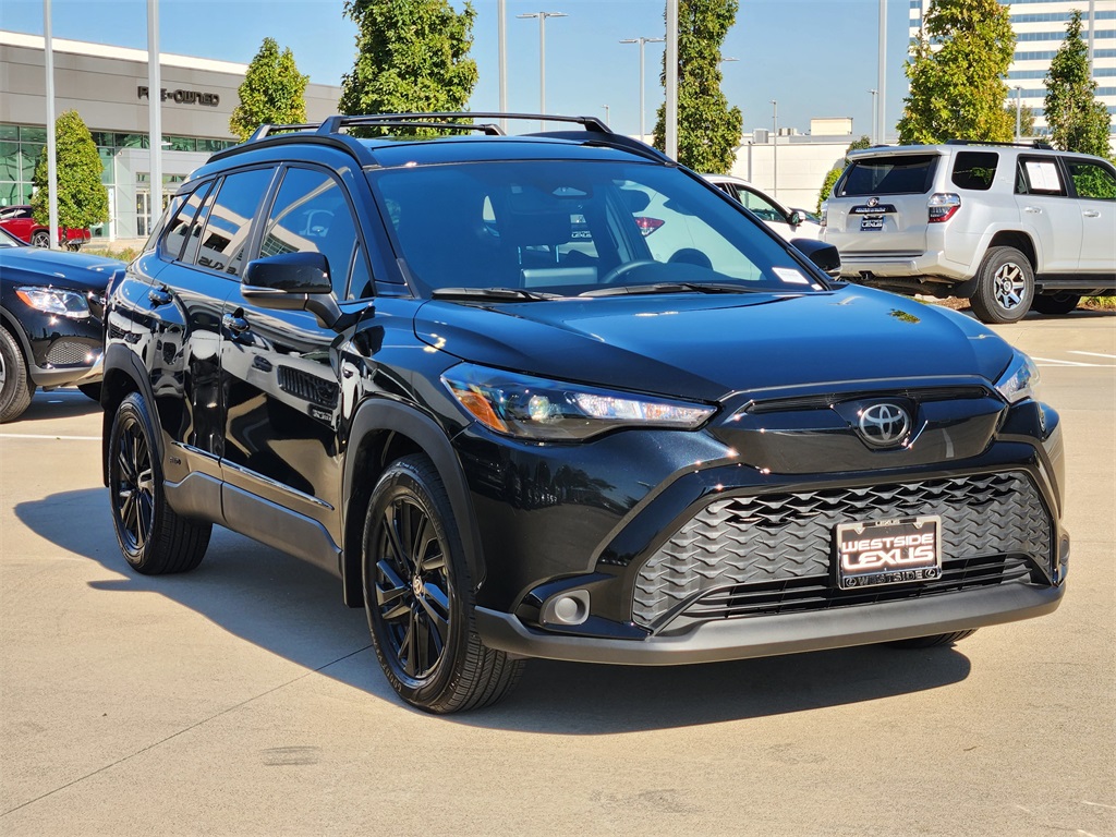 2024 Toyota Corolla Cross Hybrid Nightshade Black at Classic Chevrolet Galveston