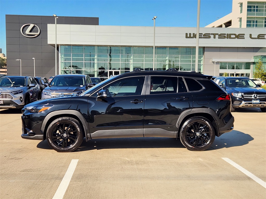 2024 Toyota Corolla Cross Hybrid Nightshade Black at Classic Chevrolet Galveston