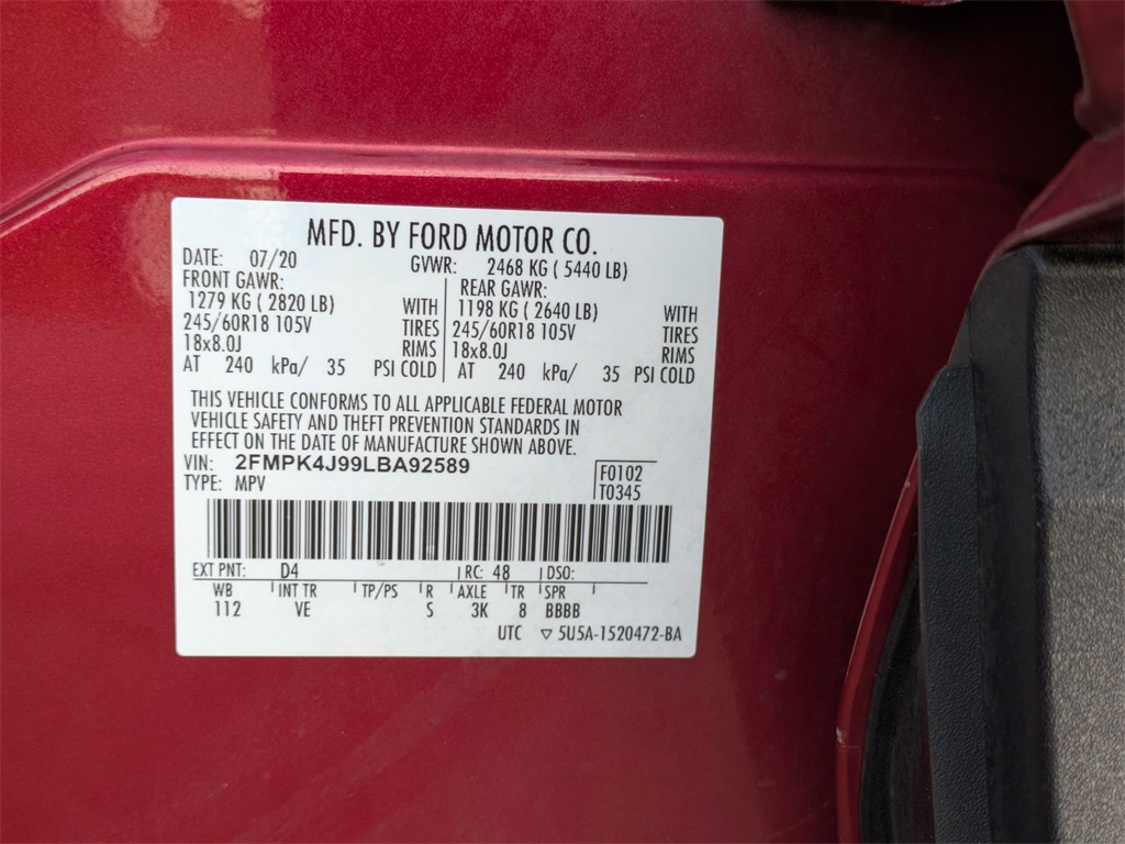 Used 2020 Ford Edge For Sale in Findlay, OH