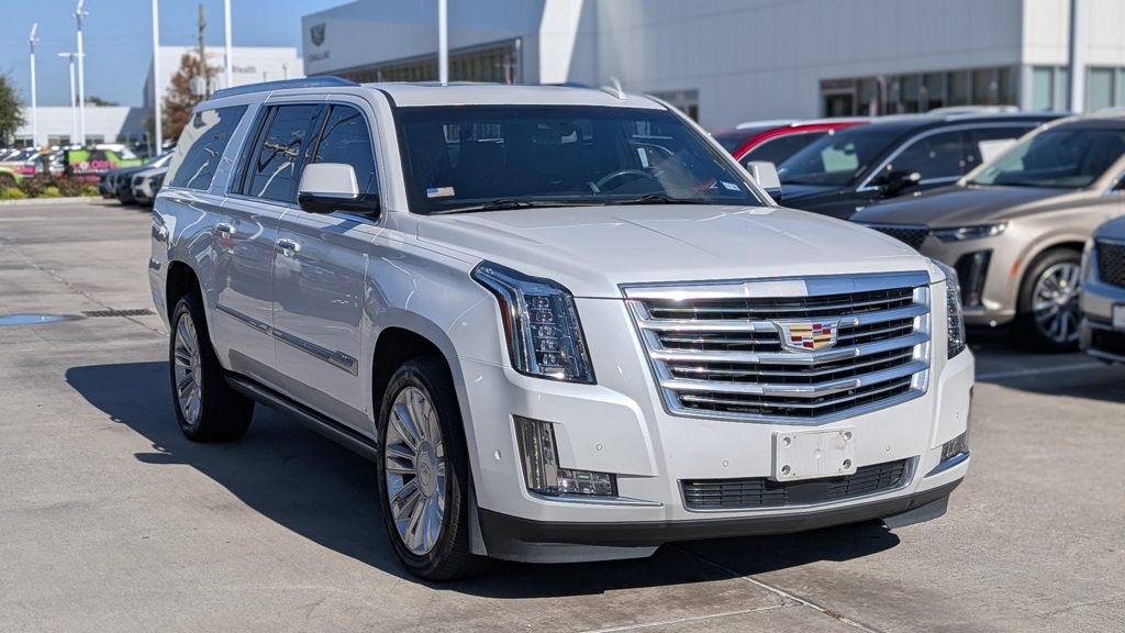 2019 Cadillac Escalade ESV Platinum Edition White at Bayway Cadillac of The Woodlands