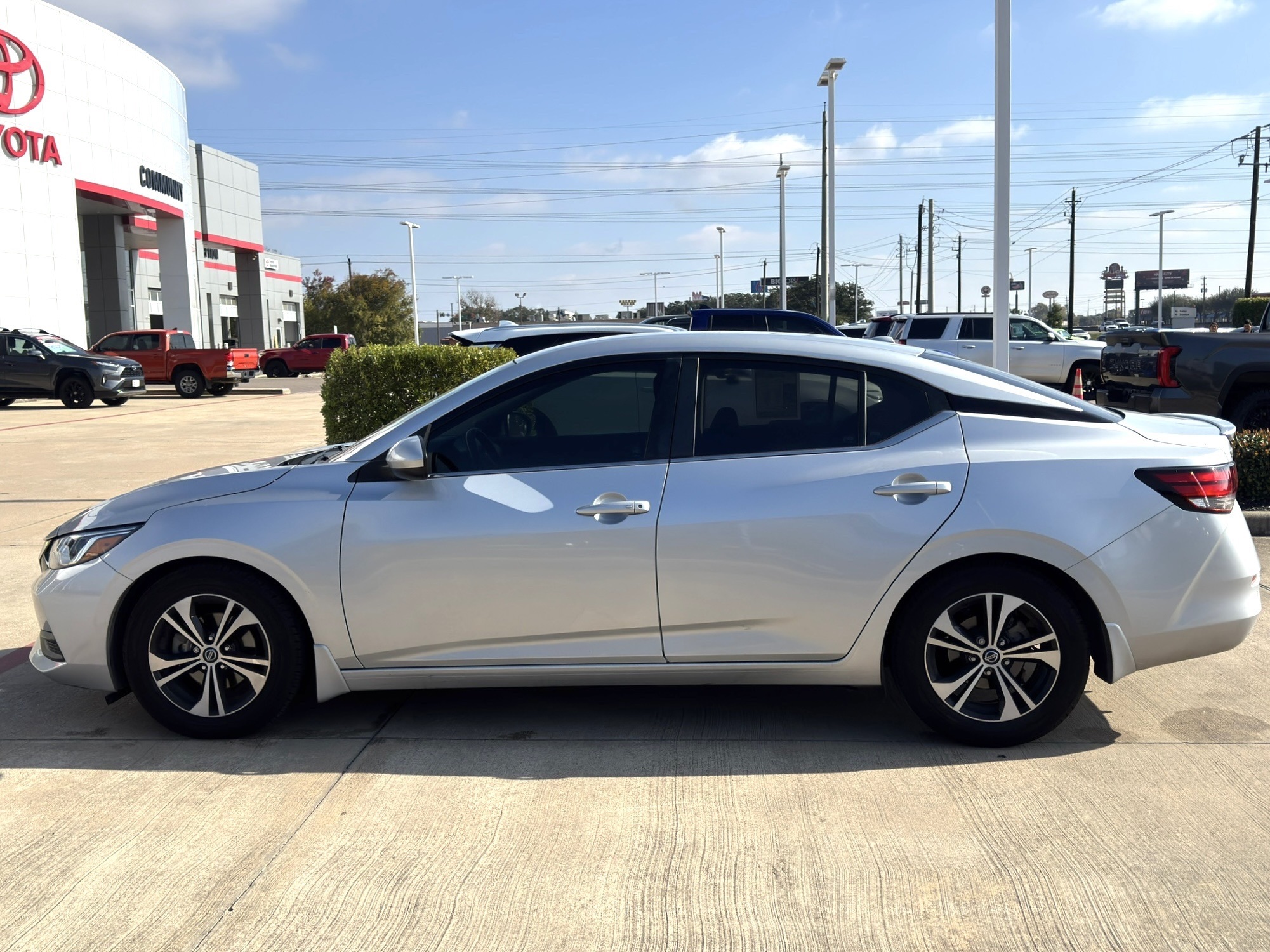 2022 Nissan Sentra SV Silver at Martin Chrysler Dodge Jeep Ram