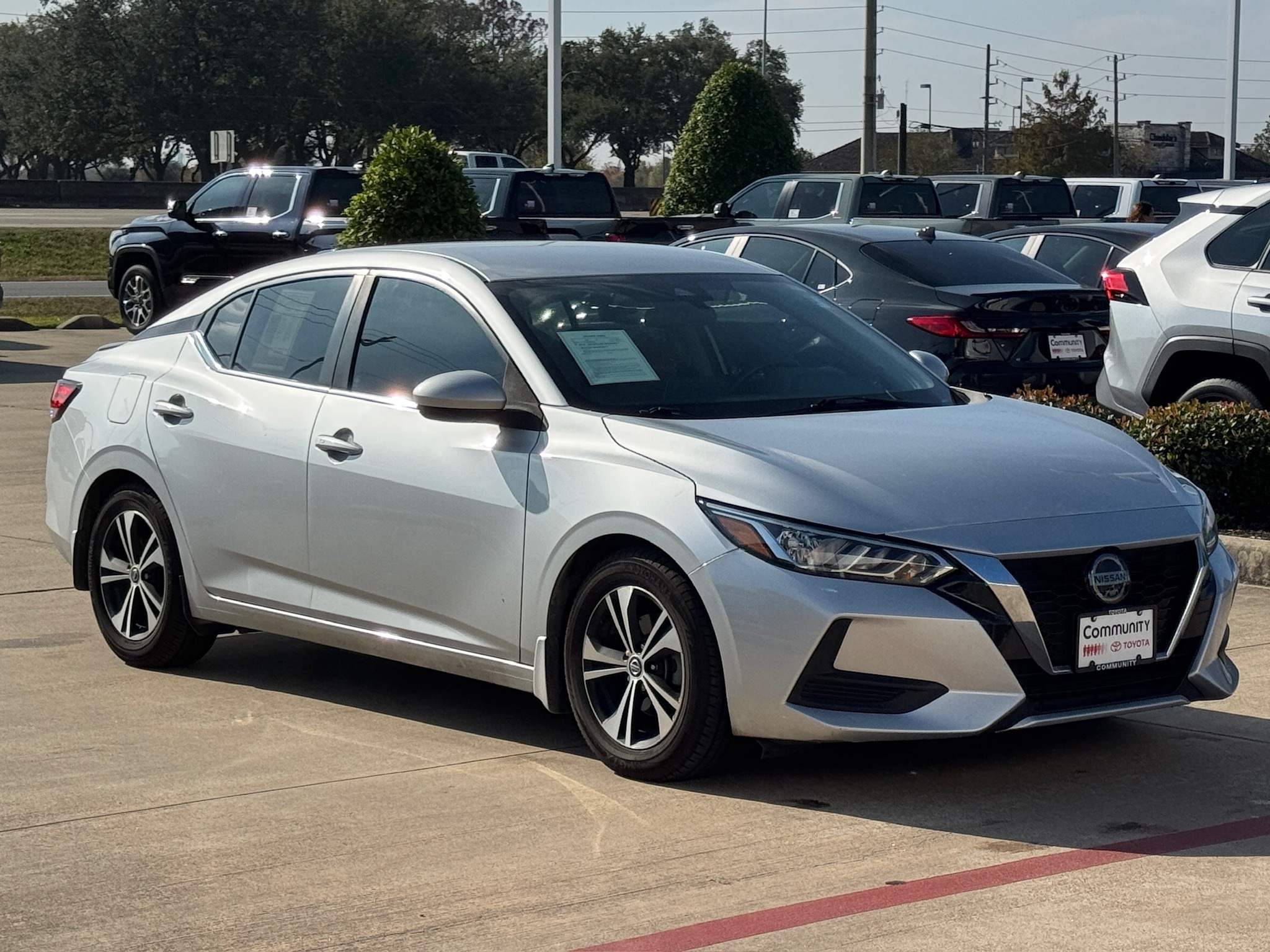 2022 Nissan Sentra SV Silver at Martin Chrysler Dodge Jeep Ram