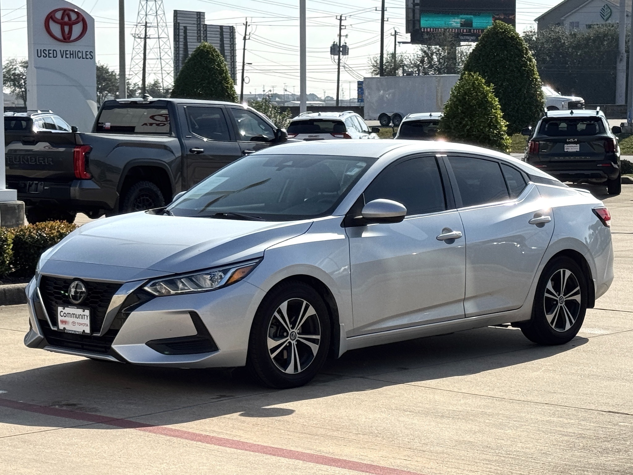 2022 Nissan Sentra SV Silver at Martin Chrysler Dodge Jeep Ram