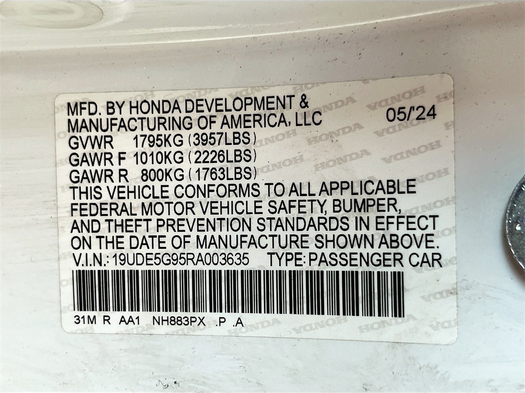 2024 Acura Integra Type S White at Parkway Family Mazda