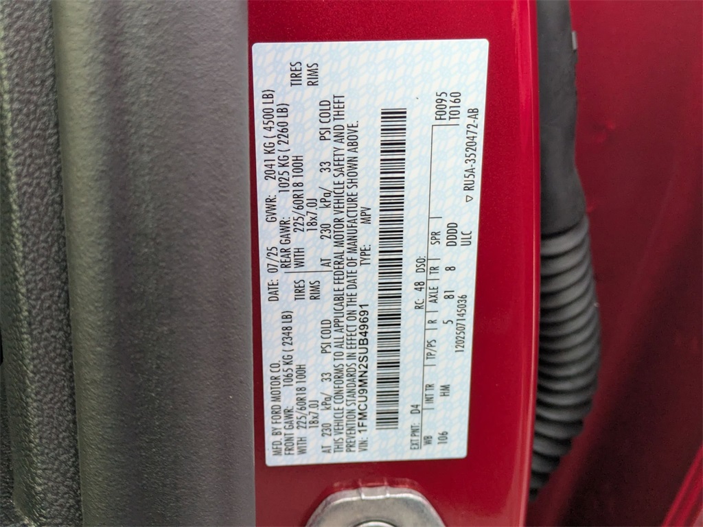 New 2025 Ford Escape For Sale in Findlay, OH