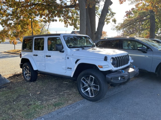 Bright White Clearcoat 2024 Jeep Wrangler 4xe SUV / Crossover Four-Wheel Drive 8-Speed Automatic