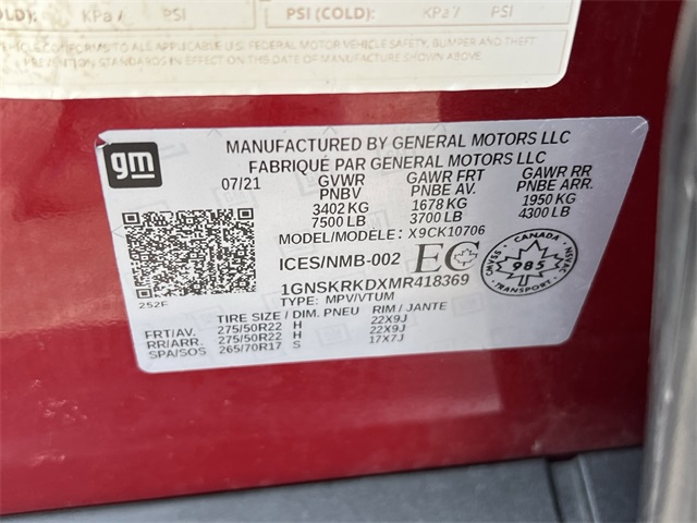 2021 Chevrolet Tahoe RST Red at Classic Chevrolet Galveston