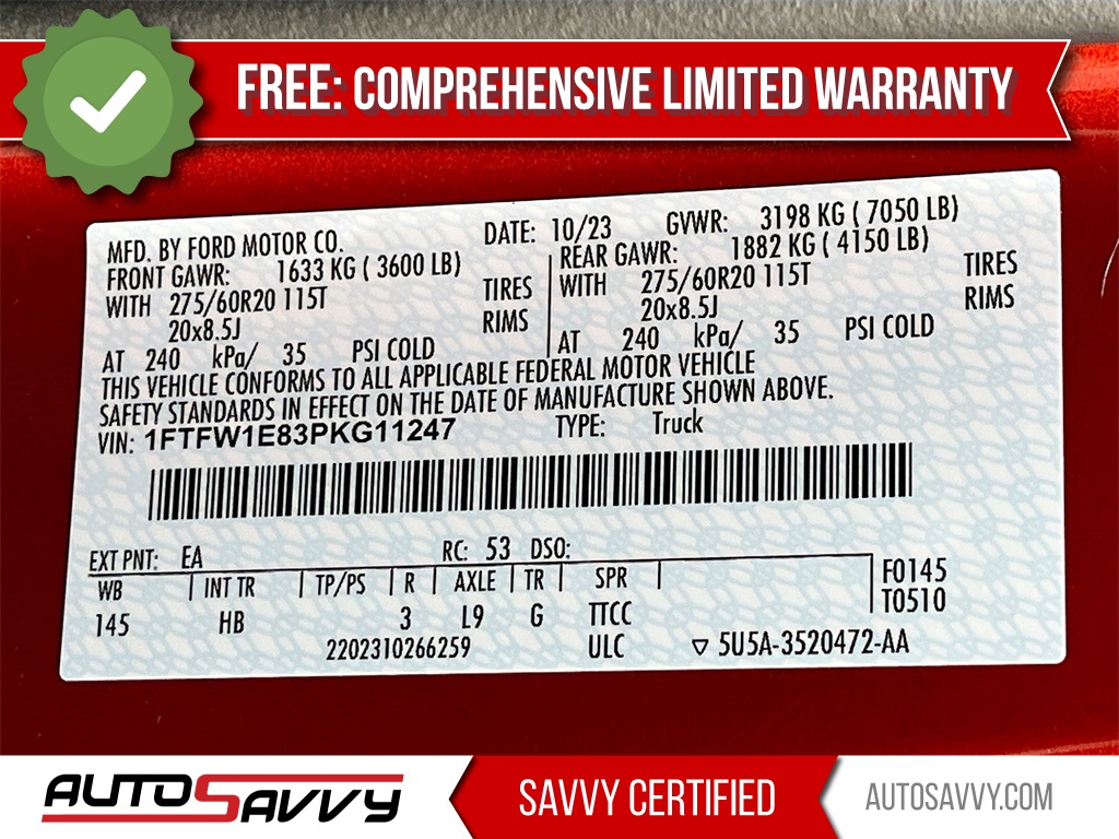 2023 Ford F-150 Lariat Red at AutoSavvy Houston Southwest