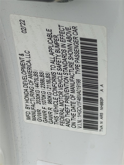 2022 Honda Accord Sport Special Edition  at Community Honda