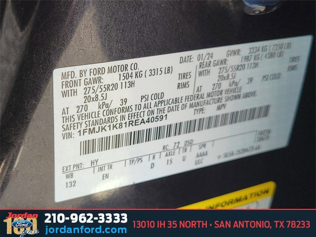 Used Car 2024 Ford Expedition Max  Limited For Sale Under $50,000 In San Antonio, Texas