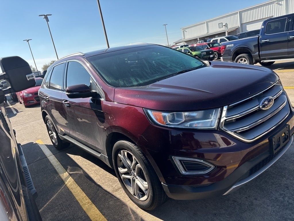 2018 Ford Edge Titanium Red at Classic Chevrolet Galveston