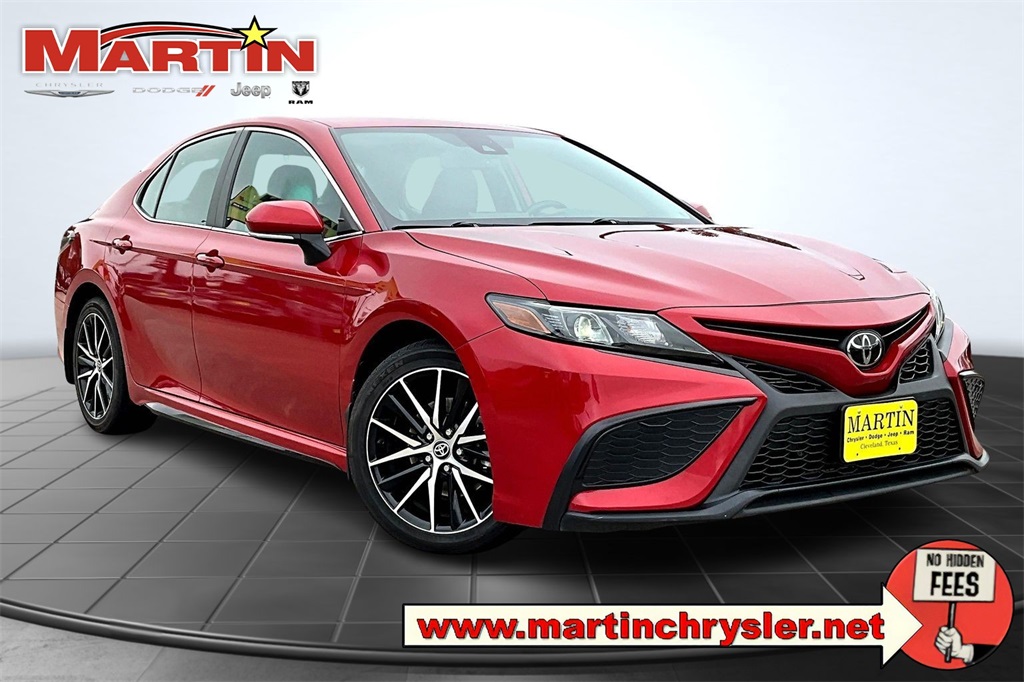 2023 Toyota Camry SE Red at DeMontrond Auto Country