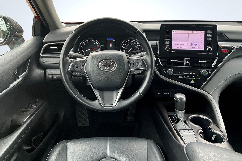 2023 Toyota Camry SE Red at DeMontrond Auto Country