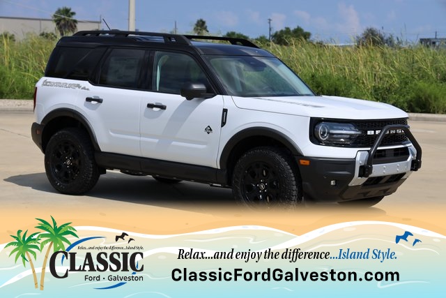 2025 Ford Bronco Sport Outer Banks White at Classic Ford Galveston
