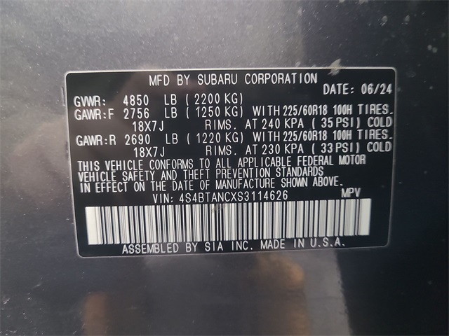 2025 – Subaru – Outback