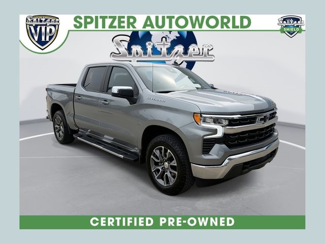 Sterling Gray Metallic 2025 Chevrolet Silverado 1500 LT Crew Cab 4WD Pickup Truck Four-Wheel Drive Automatic