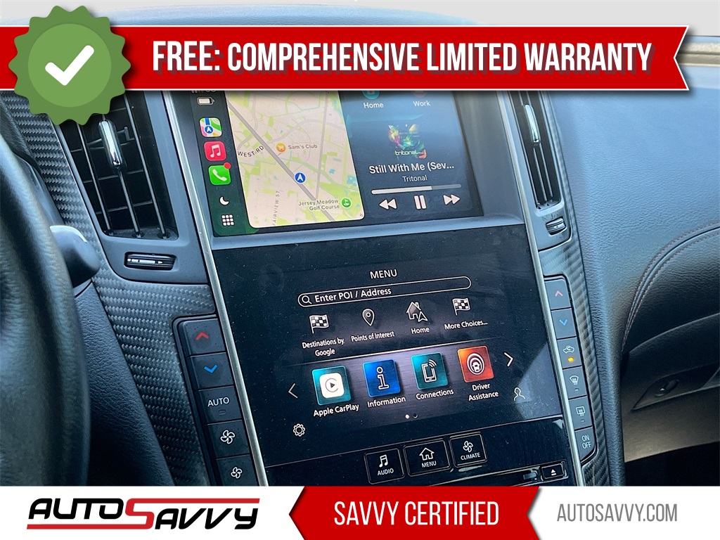 2022 INFINITI Q50 Red Sport 400 Gray at Central Houston Nissan