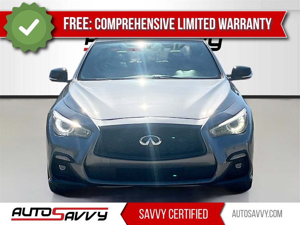 2022 INFINITI Q50 Red Sport 400 Gray at Central Houston Nissan