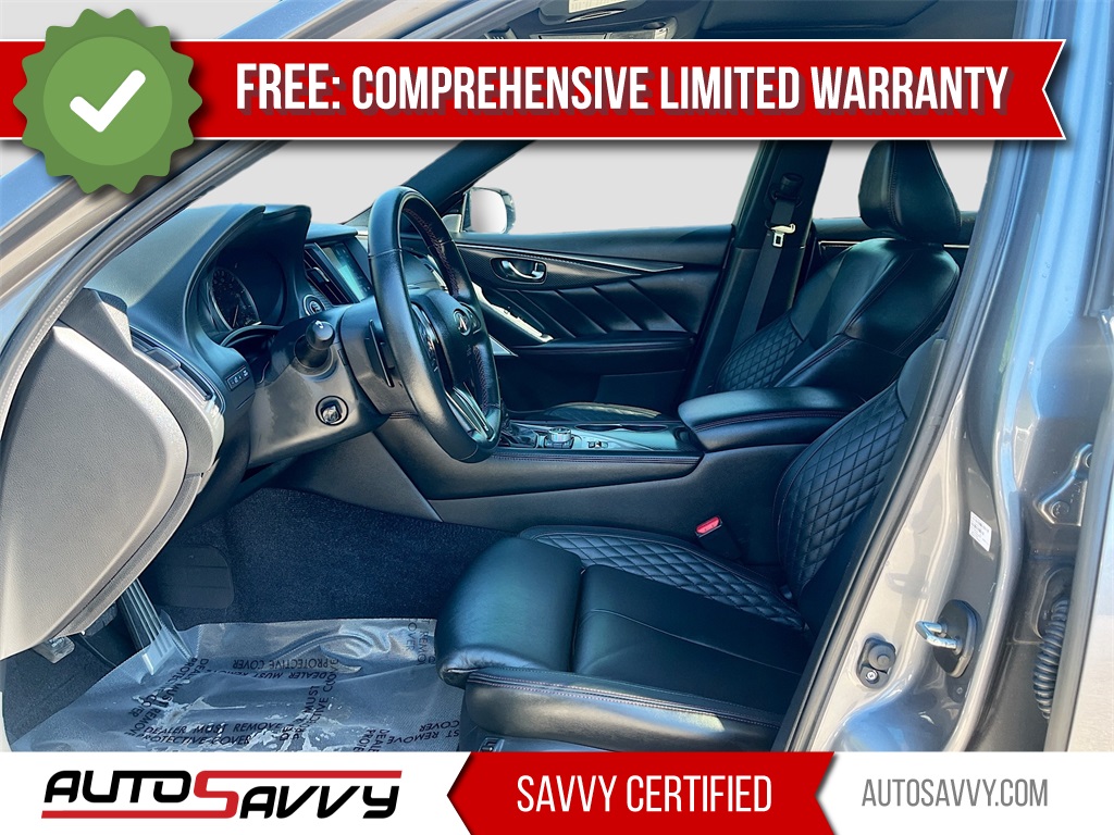 2022 INFINITI Q50 Red Sport 400 Gray at Central Houston Nissan