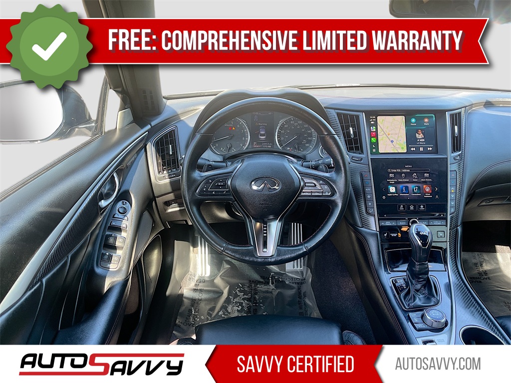 2022 INFINITI Q50 Red Sport 400 Gray at Central Houston Nissan