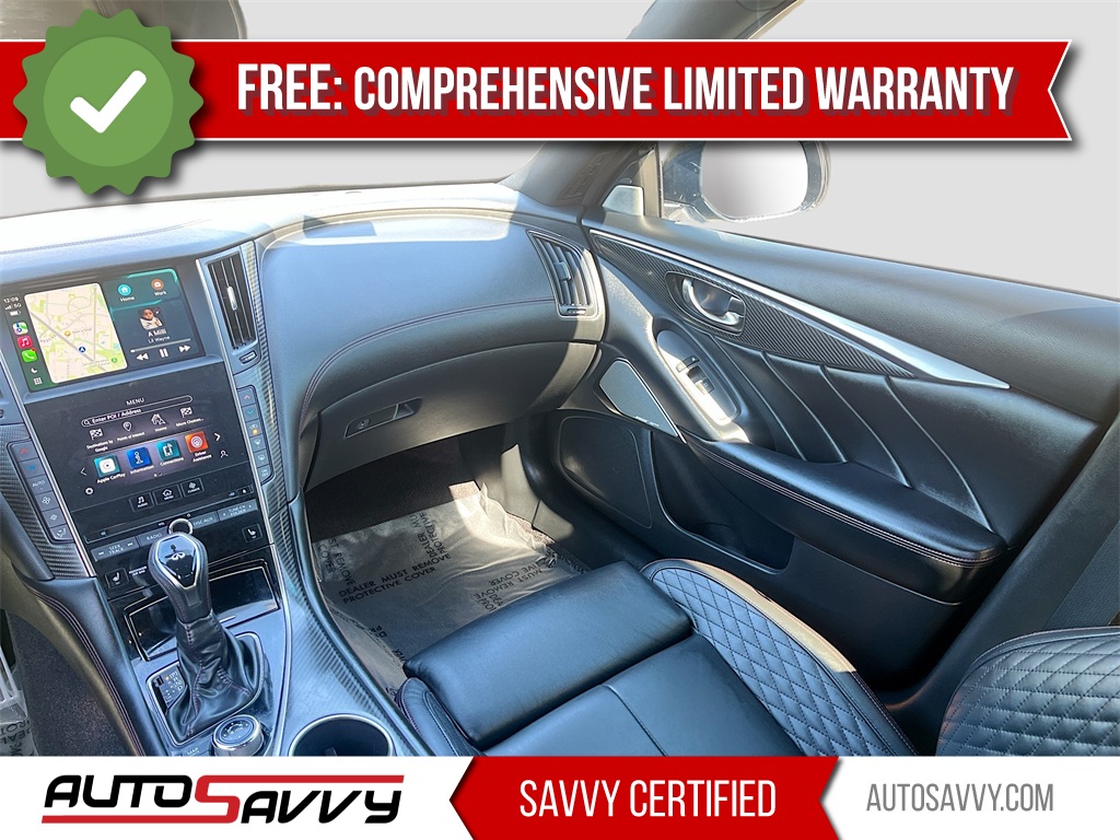 2022 INFINITI Q50 Red Sport 400 Gray at Central Houston Nissan