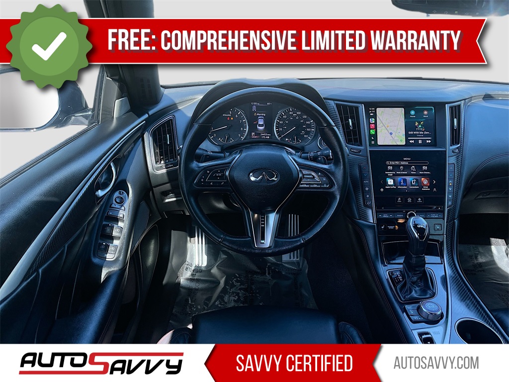 2022 INFINITI Q50 Red Sport 400 Gray at Central Houston Nissan