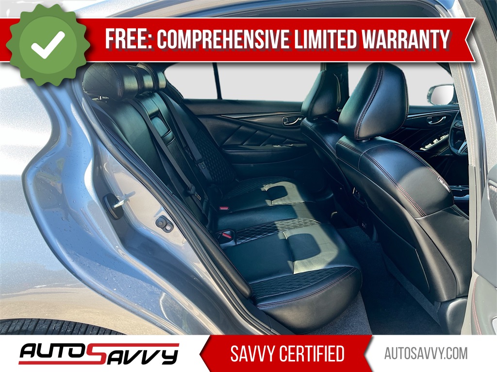 2022 INFINITI Q50 Red Sport 400 Gray at Central Houston Nissan