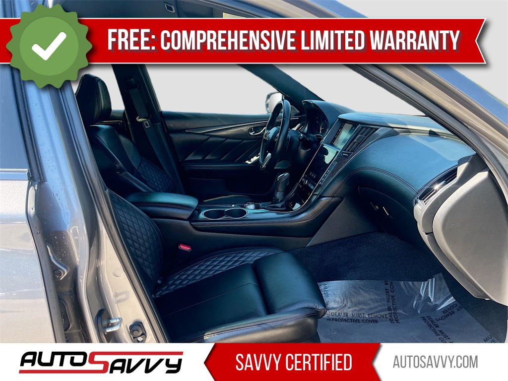 2022 INFINITI Q50 Red Sport 400 Gray at Central Houston Nissan