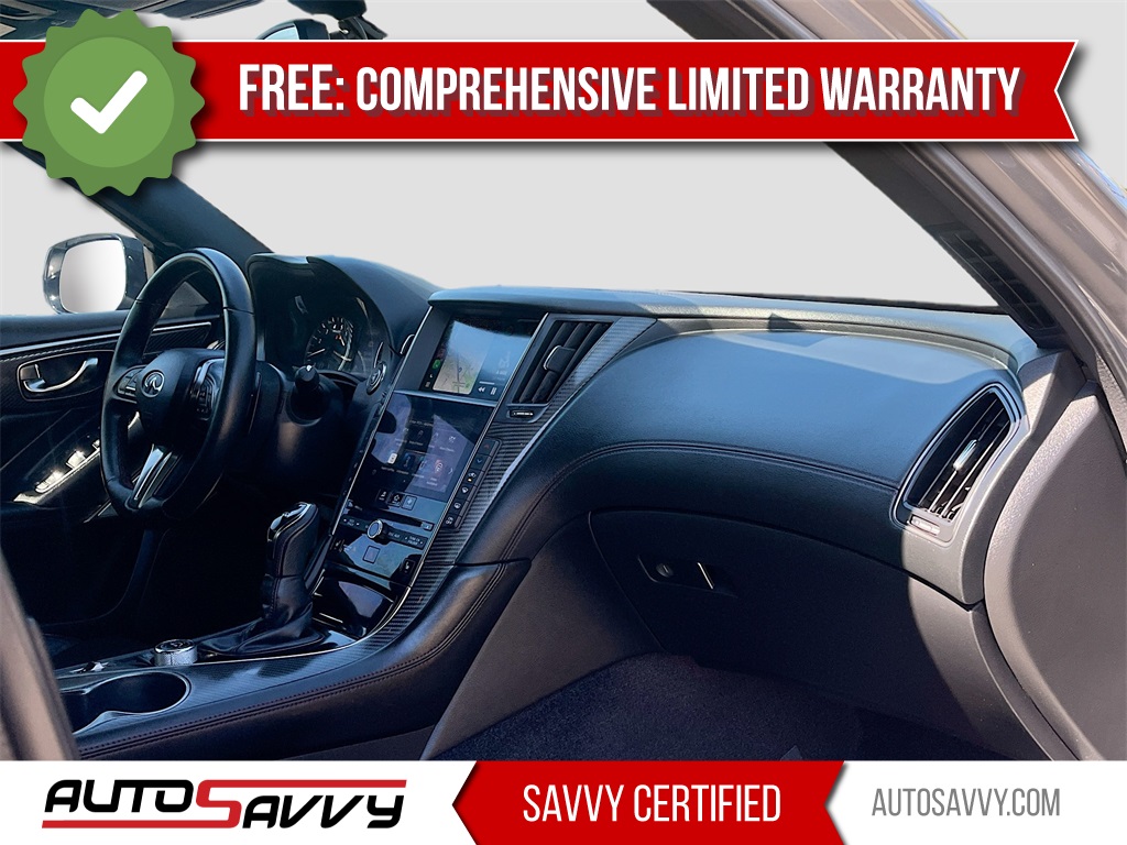 2022 INFINITI Q50 Red Sport 400 Gray at Central Houston Nissan