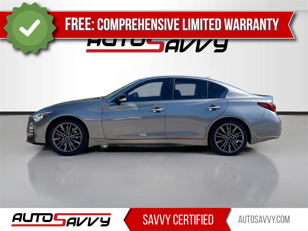 2022 INFINITI Q50 Red Sport 400 Gray at Central Houston Nissan